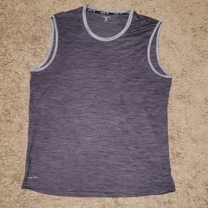 Mens Gray Tank Top Shirt